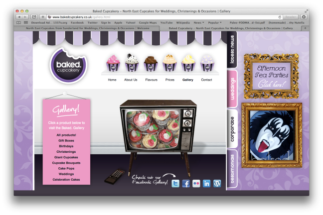 Baked Cupcakery Old Website 3