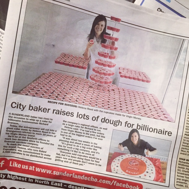 Helena Reed from Baked Cupcakery in the Sunderland Echo